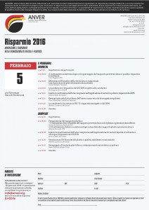Program of 2016 Savings congress